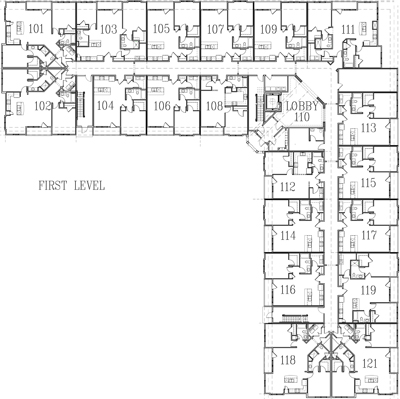 Image of building layout for first floor.