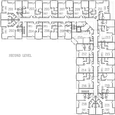 Image of building layout for second floor.