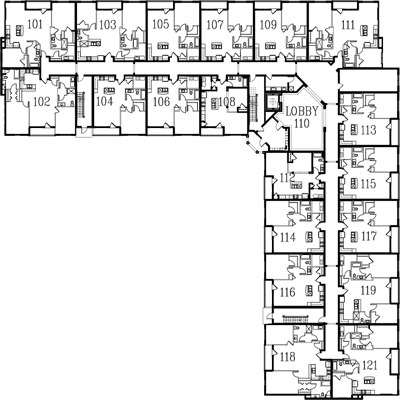 Image of building layout for first floor.