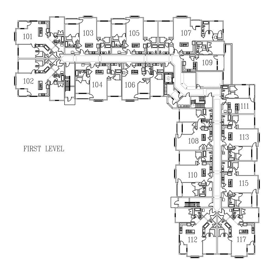 Image of building layout for first floor.