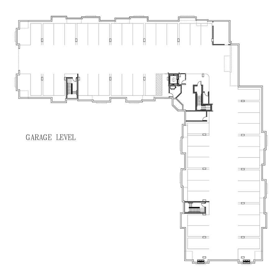 Image of building layout for garage floor.
