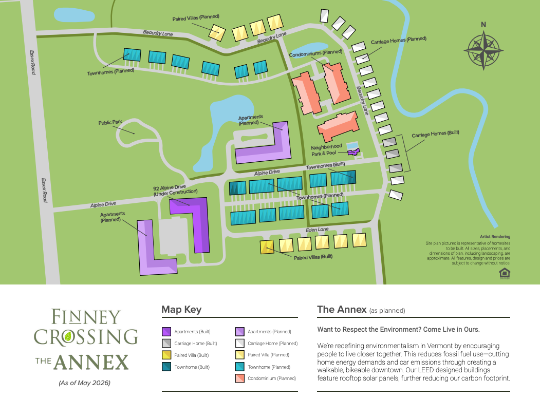 Sitemap of The Annex at Finney Crossing